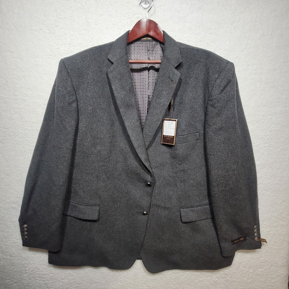 Pierre Loren Blazer Classic Fit Sport Coat Dark Charcoal